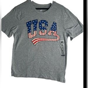 Women Men Size Large USA Printed T Shirt Short Sleeve Brand ADTN Target Item